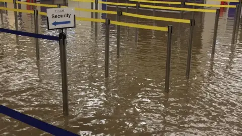 City of Derry Airport Flooding in Derry airport