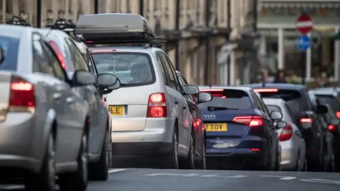 Getty Images cars on road