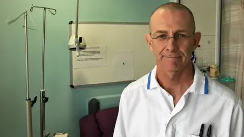 Clinical trial nurse David Buchanan