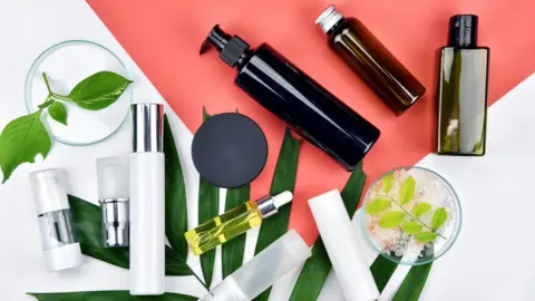 Getty Images Beauty products in bottles
