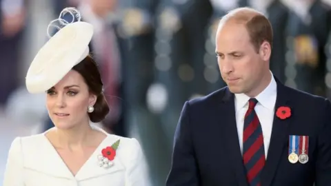 Getty Images Prince William, Duke of Cambridge and Catherine, Duchess of Cambridge (30 July 2017)