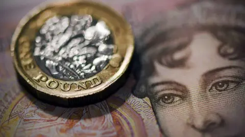 BBC Pound coin and £10 note