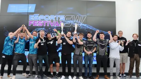 Exeter College Teams at the esports festival at Exeter College
