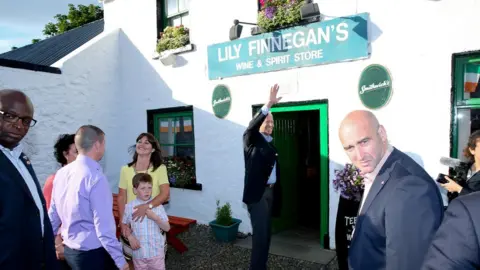 US Embassy in Ireland Mr Biden - whose Finnegan ancestors hailed from the Cooley peninsula, visited Lily Finnegan's pub in the area in 2016