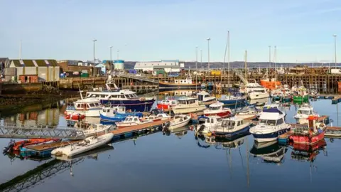 Boats in Mallaig harbour