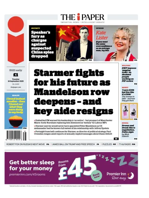  "Starmer fights for his future as Mandelson row deepens - and key aide resigns".