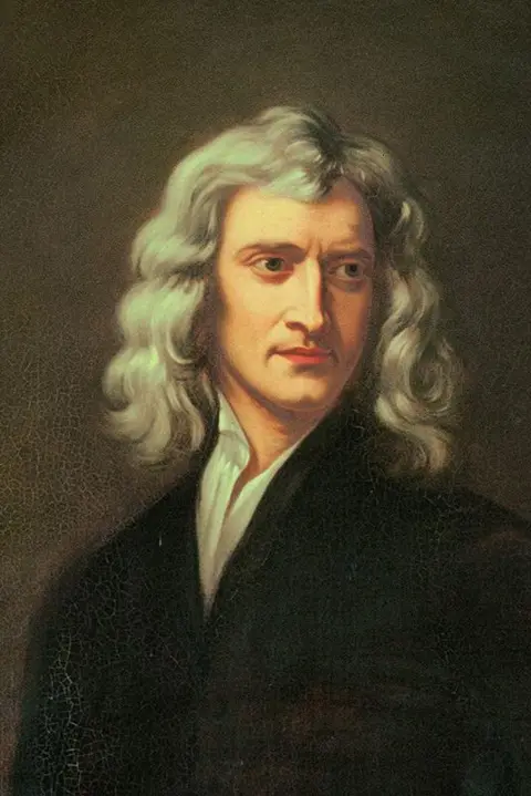 National Portrait Gallery A serious-looking man painted against a brown background, he is looking away from the observer. He was wavy grey hair and is dressed in a white collared shirt and black jacket