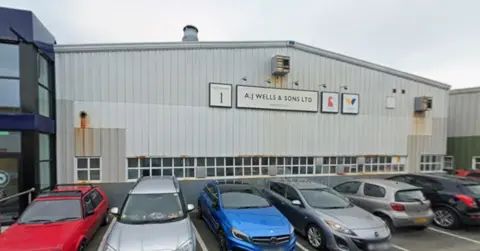 Google image of the outside of A J Wells & Sons Ltd Manufacturers.