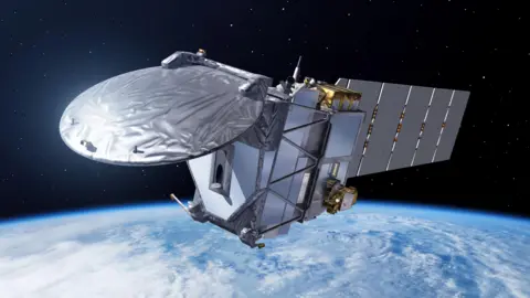 ESA Artwork of the Earthcare satellite