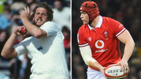Lord Botham and his grandson James excelling at their respective sports 