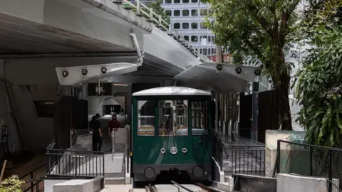 EPA A 6th generation Peak Tram is unveiled in Hong Kong