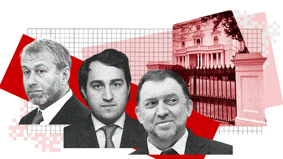 BBC Montage showing Roman Abramovich, Said Gutseriev and Oleg Deripaska