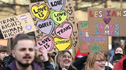 PA Media trans campaigners