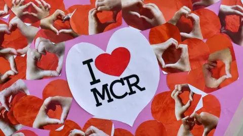 Getty Images I Love Manchester sign