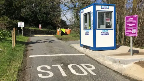 BBC New payment booths and signage have been installed at Slieve Gullion (above) and Kilbroney Park