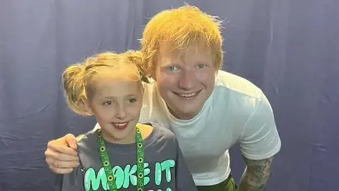 PA Media/Nick Passey Ed Sheeran with Caitlin