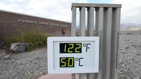 Getty Images Temperatures in Death Valley, California