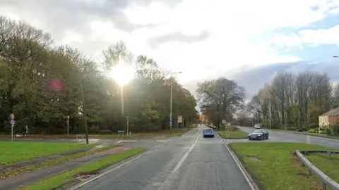 Google junction of Liverpool Road and Lindle Lane