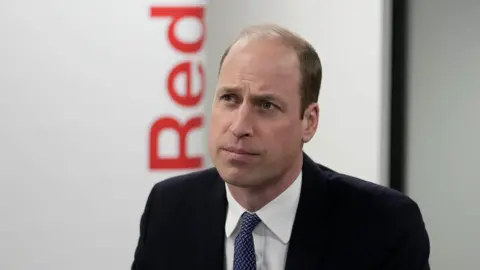 Getty Images Prince William at the Red Cross