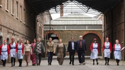 PA Media Call The Midwife cast at Historic Dockyard Chatham in 2023