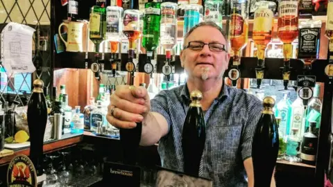 The Lower Angel pub Landlord Andrew Wharfe