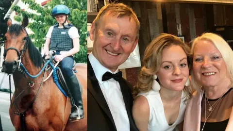 Melissa Stringer Melissa Stringer as a teenager (left), and with her parents