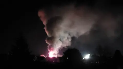 Ashley Smith The fire at Great Blakenham on 16 January 2023