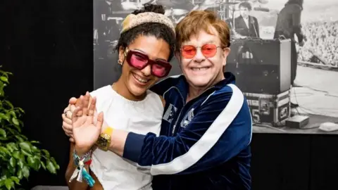 Olivia Dean and Elton John