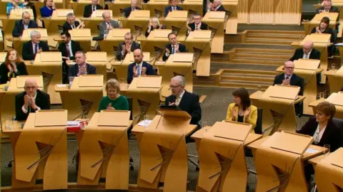 BBC MSPs clapping