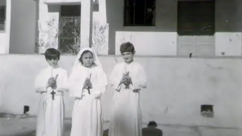 Eid Haddad Eid Haddad at first communion in Dbayeh Camp in 1975