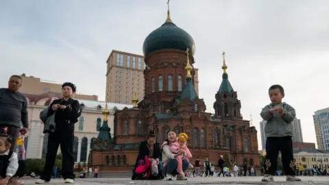 Joyce Liu/BBC The Saint Sophia cathedral in Harbin