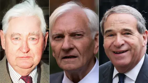 PA Media/Getty Images Lord Bramall, Harvey Proctor and Lord Brittan