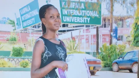 Sylvia Yeko at Kampala University