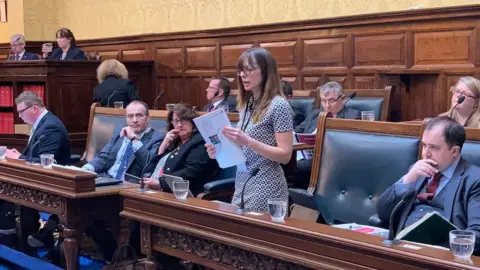 BBC Douglas East MHK Joney Faragher in Tynwald