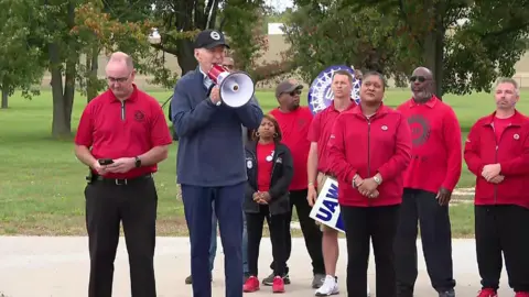 Joe Biden at UAW strike