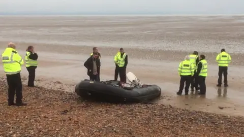 David Wimble A group of migrants landed on a Kent beach on Monday