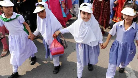 Getty Images Schoolgirls in Islamabad