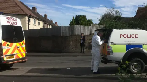 Police investigating at Heol Trelai