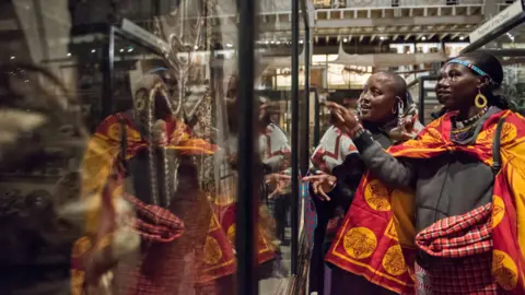 Pitt Rivers Maasai visit to Pitt Rivers