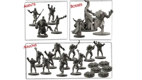 Mantic Games Hellboy board game figures