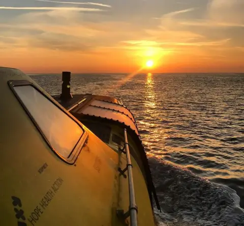 @arcticlifeboat heading into the sunset