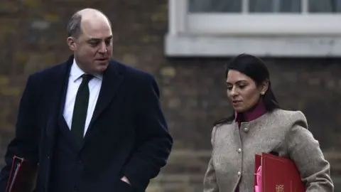 Getty Images Ben Wallace and Priti Patel