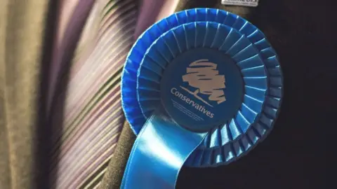 Getty Images Conservative party rosette