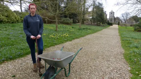 Beth Fryer, assistant gardener