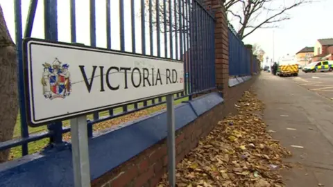 BBC Victoria Road street sign