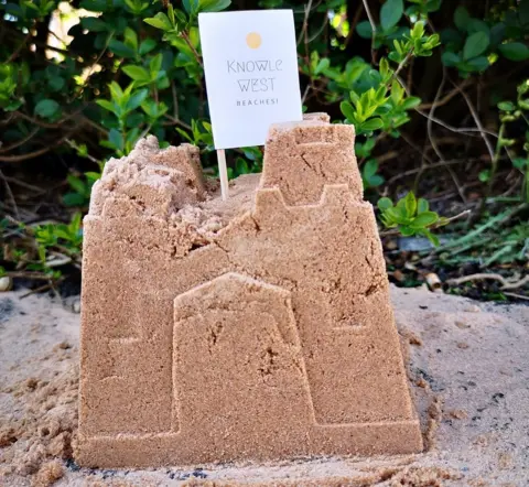 Claudia Collins Knowle West sandcastle