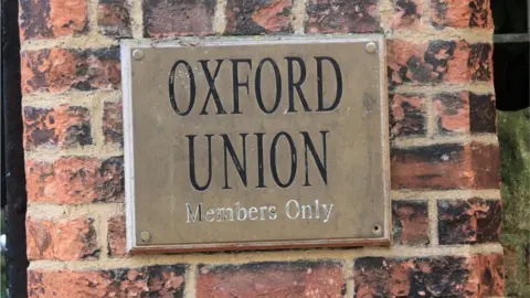 Getty Images Oxford Union sign