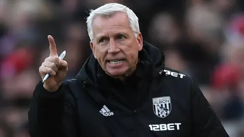 West Brom manager Alan Pardew is not happy with the club's fixture list