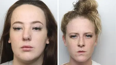 South Yorkshire Police Molly Mayer (L) and Demi Dunsford (R)