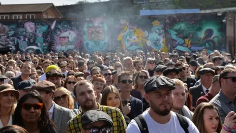 PA Media Crowds at Peaky Blinders festival